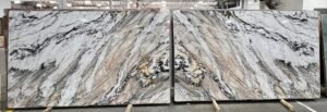 Explosion White 2cm Polished Quartzite Slab