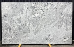Viscount White 3cm Dual Finish Antiqued & Polished Granite Slab