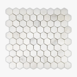 Calacatta Oliva 1″ Hex Polished Marble Mosaic - Marble | Intrepid Marble & Granite