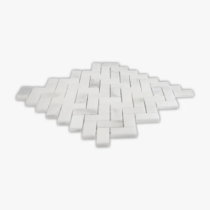 Calacatta Oliva 1X2 Herringbone Polished Marble Mosaic - Marble | Intrepid Marble & Granite