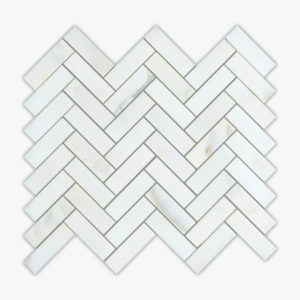 Calacatta Oliva 1X3 Herringbone Honed Marble Mosaic - Marble | Intrepid Marble & Granite