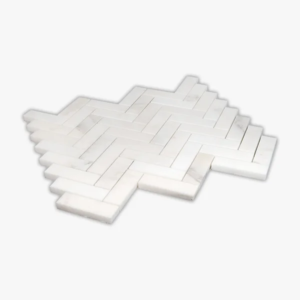 Calacatta Oliva 1X3 Herringbone Honed Marble Mosaic - Marble | Intrepid Marble & Granite