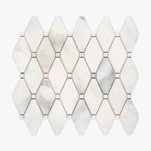 Calacatta Oliva Octave with White Dot Polished Mosaic - Marble | Intrepid Marble & Granite