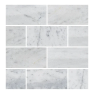 Carrara 3X6 Honed Marble Tile - Marble | Intrepid Marble & Granite