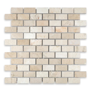 Crema Marfil 1X2 Brick Honed Marble Mosaic - Marble | Intrepid Marble & Granite