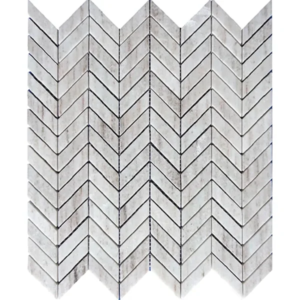 Crystal Wood Polished Micro Chevron - Marble | Intrepid Marble & Granite