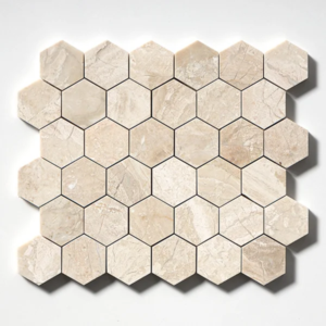 Diana Royal 2″ Hex Polished Marble Mosaic - Marble | Intrepid Marble & Granite