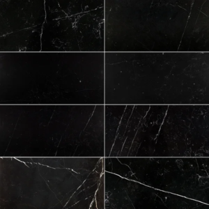 Nero Marquina 12X24 Honed - Marble | Intrepid Marble & Granite