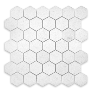 Polar White 2″ Hex Polished Mosaic - Marble | Intrepid Marble & Granite