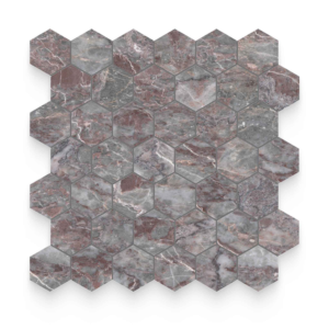 Salome 2″ Hex Honed Mosaic - Marble | Intrepid Marble & Granite