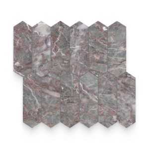 Salome 2X6 Picket Honed Mosaic - Marble | Intrepid Marble & Granite