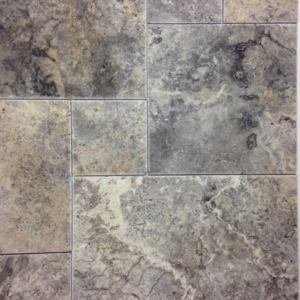Silver Versailles Pattern Cross Cut Antiqued Unfilled Chiseled-Edge Travertine Tile - Travertine | Intrepid Marble & Granite