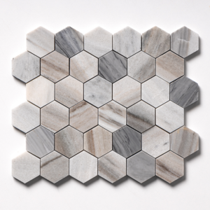 Skyline 2″ Hex Honed Mosaic - Marble | Intrepid Marble & Granite
