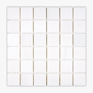 Snow White 2X2 Honed Mosaic - Marble | Intrepid Marble & Granite