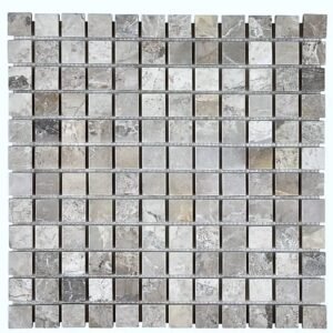 Atlantic Gray 1X1 Honed Marble Mosaic