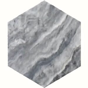 Bardiglio Grey 10" Hex Polished Marble Mosaic