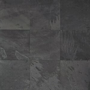 Black 16X16 Slate Tile