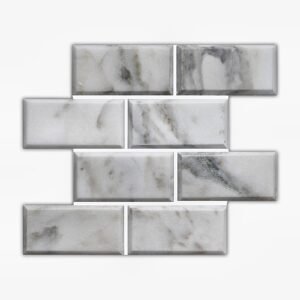 Calacatta Oliva 3X6 Deep Bevel Polished  Marble Tile