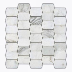 Calacatta Oliva Picket Honed Mosaic
