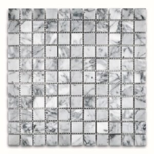 Carrara 1X1 Polished Marble Mosaic