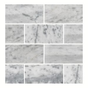 Carrara 3X6 Honed Marble Tile