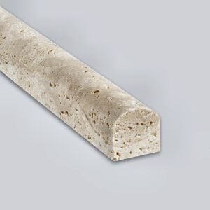 Cordoba Cream 3/4X12 Pencil Liner Honed Travertine Molding