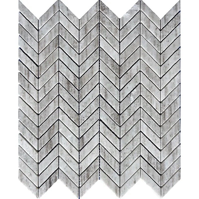 Crystal Wood Polished Micro Chevron - Marble | Intrepid Marble & Granite
