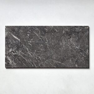 Iris Black 12X24 Honed Marble Tile
