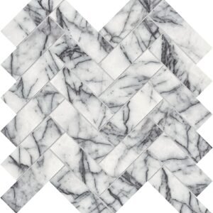 Lilac 1.25X4 Herringbone Honed Mosaic