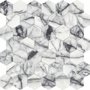 Lilac 2" Hex Honed Mosaic
