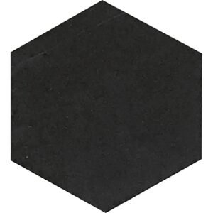 Nero Marquina Honed 10" Hexagon