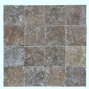 Noce Toros 4X4 Tumbled Travertine Tile