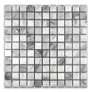 Oriental White 1X1 Honed Mosaic