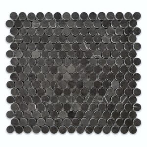 Pietra Grey 3/4" Honed Penny Mosaic