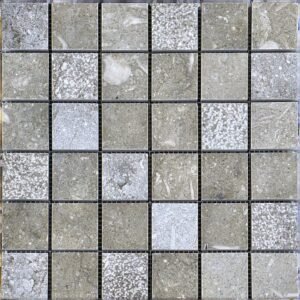 Seagrass 2X2 Honed Mosaic Limestone Tile - Limestone | Intrepid Marble & Granite