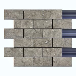 Seagrass 2X4 Subway Honed Mosaic Limeston Tile