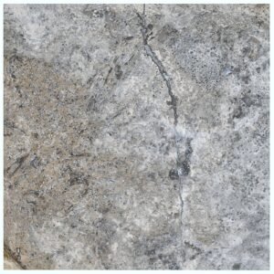 Silver 18X18 Cross Cut Honed and Filled Travertine Tile