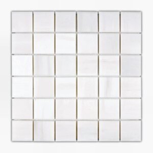 Snow White 2X2 Honed Mosaic